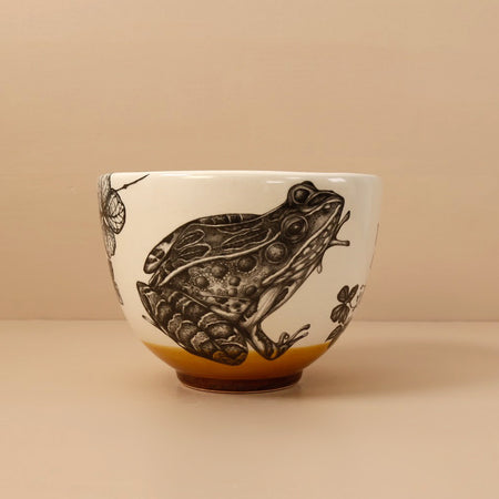 Laura Zindel Small Deep Bowl / Leopard Frog