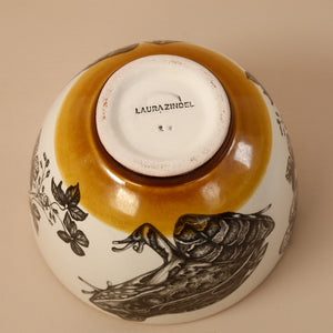Laura Zindel Small Deep Bowl / Leopard Frog