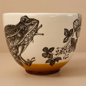 Laura Zindel Small Deep Bowl / Leopard Frog