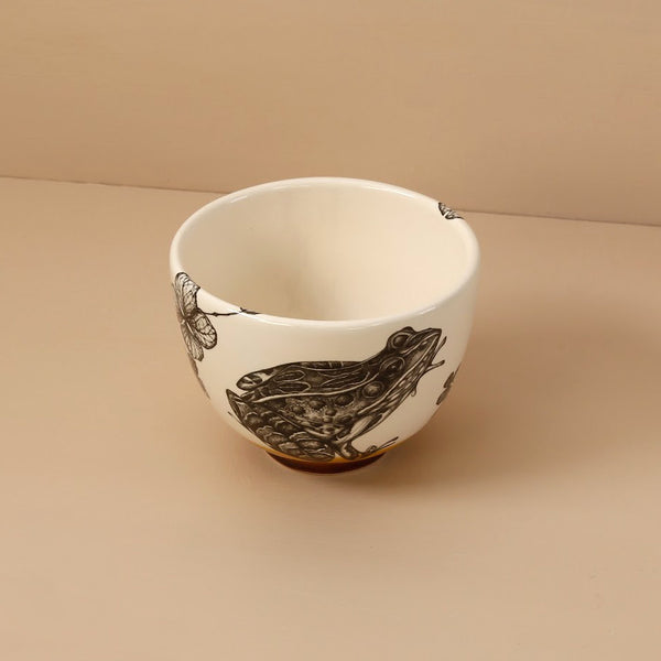 Laura Zindel Small Deep Bowl / Leopard Frog