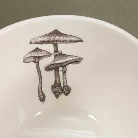 Laura Zindel Small Deep Bowl / Parasol Mushroom #4