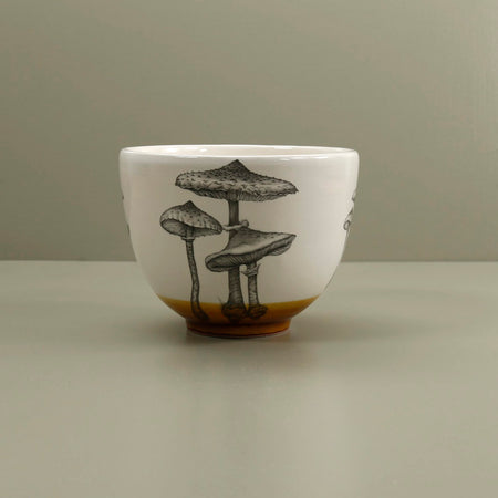 Laura Zindel Small Deep Bowl / Parasol Mushroom #4