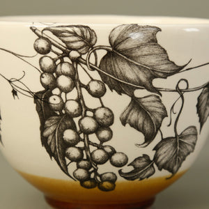 Laura Zindel Small Deep Bowl / Wild Grapes