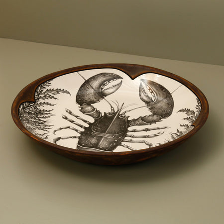 Laura Zindel Small Round Platter / Lobster