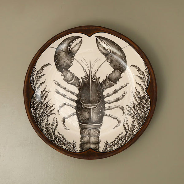 Laura Zindel Small Round Platter / Lobster