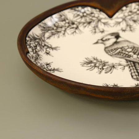 Laura Zindel Small Serving Dish / Blue Jay