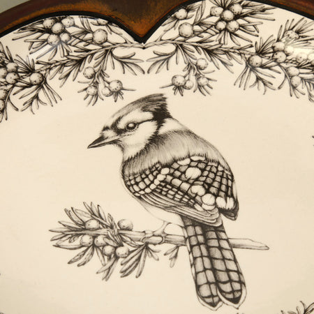 Laura Zindel Small Serving Dish / Blue Jay