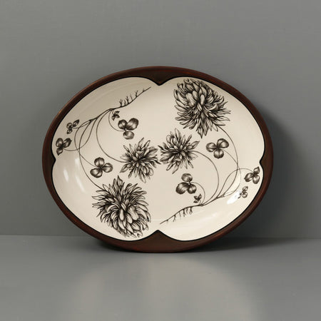 Laura Zindel Small Serving Dish / Clover