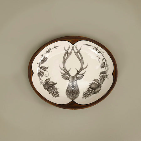 Laura Zindel Small Serving Dish / Red Stag