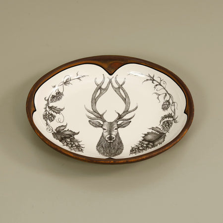 Laura Zindel Small Serving Dish / Red Stag