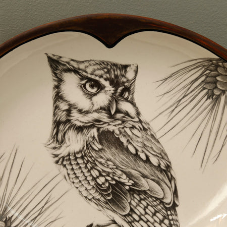 Laura Zindel Small Serving Dish / Screech Owl