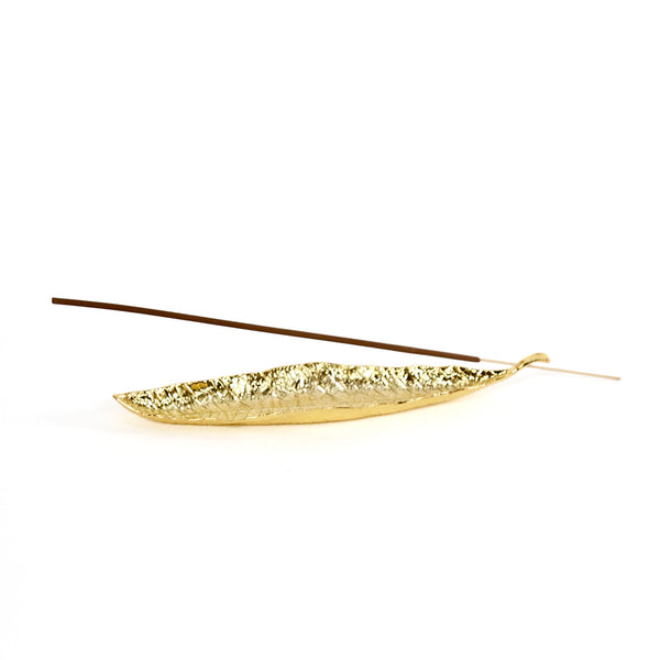 Leaf Incense Holder / Golden Leaf