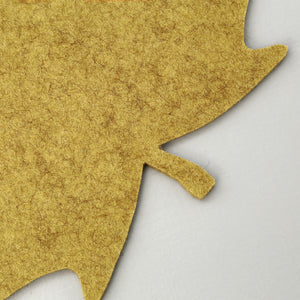 Graf Lantz Autumn Leaf Felt Trivet / Ochre