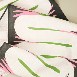 Leila Simon Hayes Table Runner / River Black & White