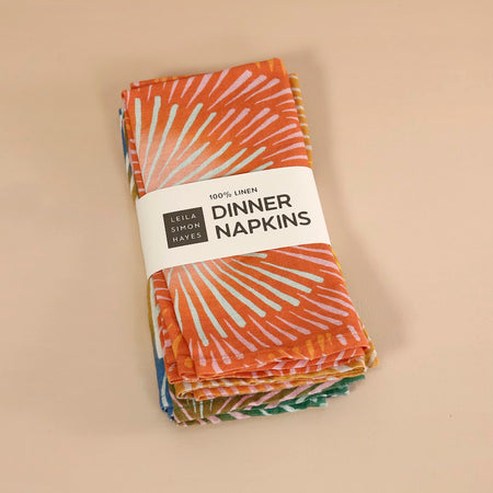 Leila Simon Hayes 4pc Napkin Set / Burst Mix