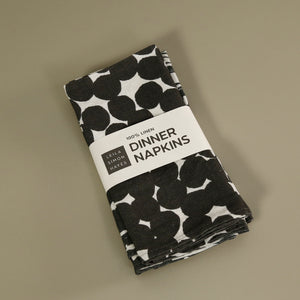 Leila Simon Hayes 4pc Napkin Set / Black & White Mix