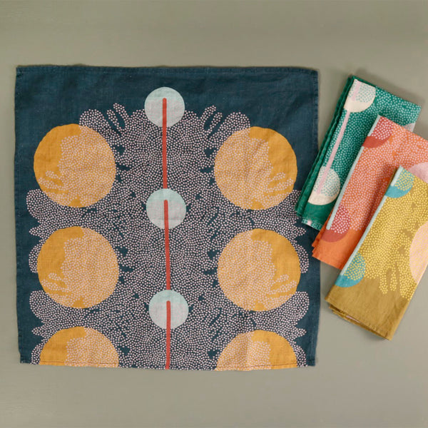 Leila Simon Hayes 4pc Napkin Set / Cascade Mix