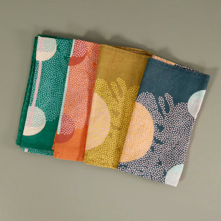 Leila Simon Hayes 4pc Napkin Set / Cascade Mix