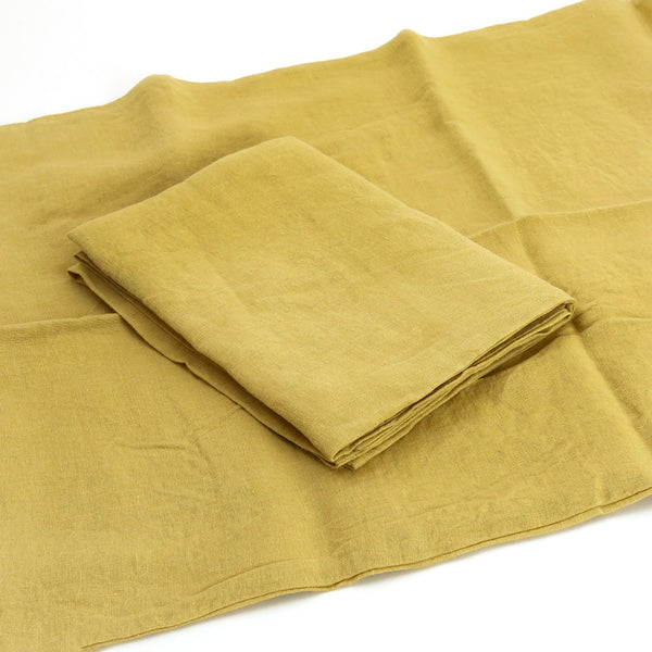 Linen Tales Pillowcases (Pair) / Lemon Curry