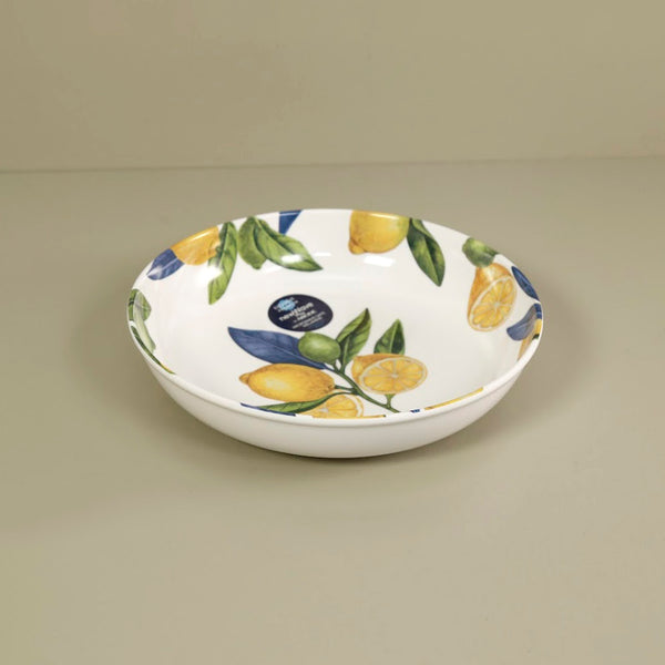 Lemon Orchard Melamine Low Bowl