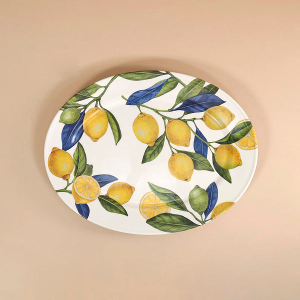 Lemon Orchard Melamine Oval Platter