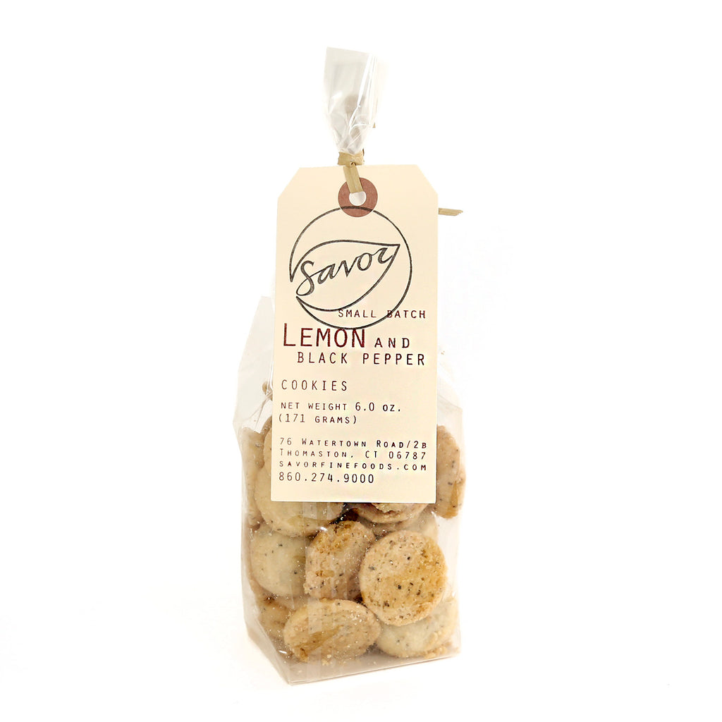 Savor Homemade Shortbread Cookies / Lemon Black Pepper
