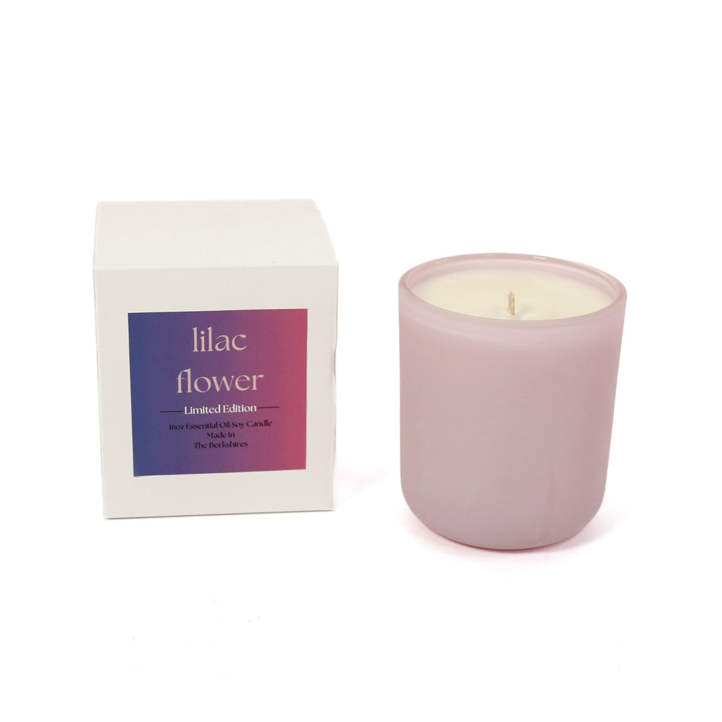 Large Essential Oil Candle / Lilac Flower