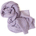 Block Print Cotton Scarf / Sunburst Lilac