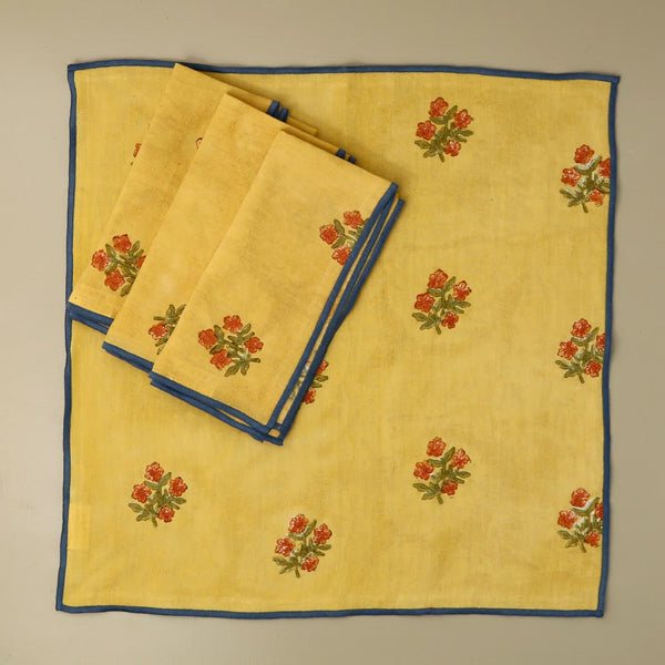 Linen Amber Napkin Set / 4 pc