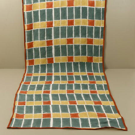 Linen Mosaic Table Runner