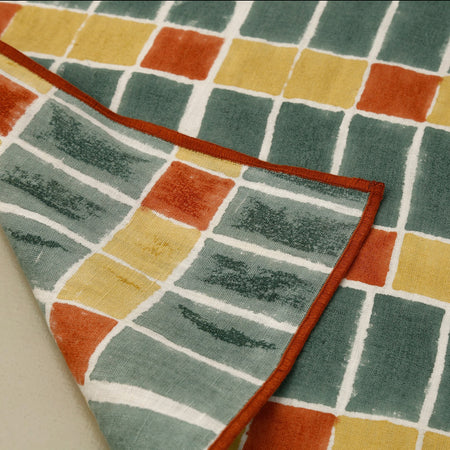 Linen Mosaic Table Runner
