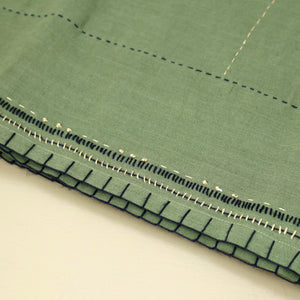Linen Nestle Retro Green Tablecloth