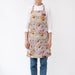 Linen Tales Pinafore Apron / Orange Flow Natural
