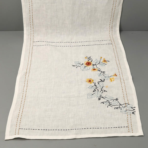 Linen Tendril Table Runner