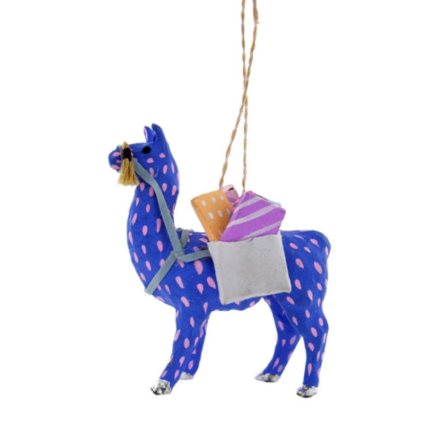 Llama Ornament / Purple