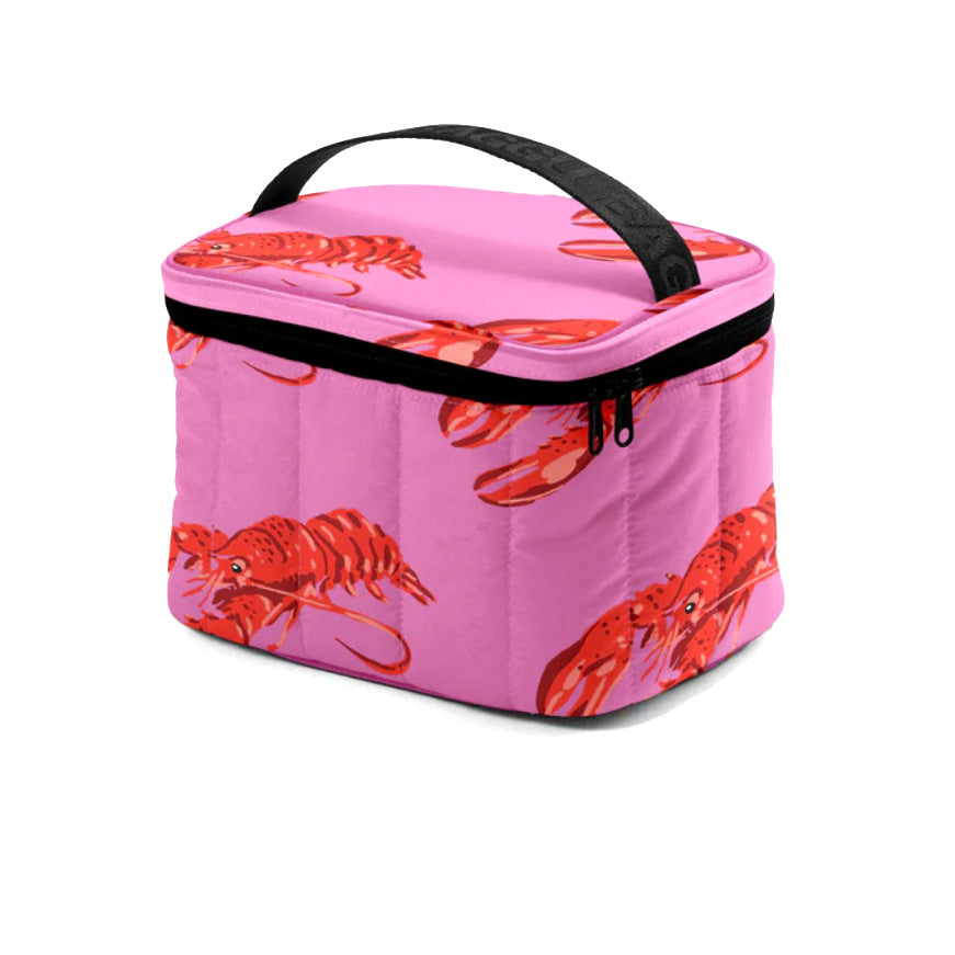 Baggu Puffy Lunch Bag / Pink Lobster