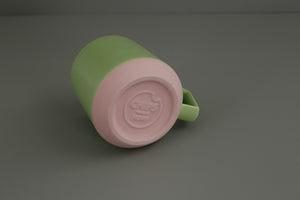 Chips Mug / Light Green & Pink