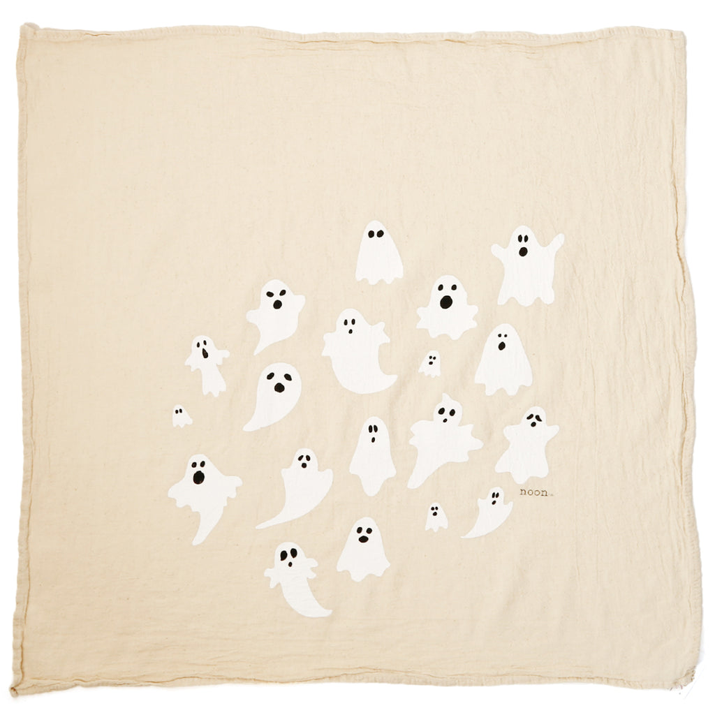 Noon Designs Organic Kitchen Towel / Ghosts