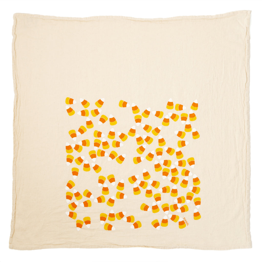 Noon Designs Organic Kitchen Towel / Candy Corn