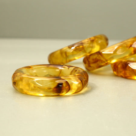 Lemon Napkin Rings  / 4pc