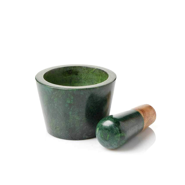 Evergreen Marble Mortar & Pestle Set