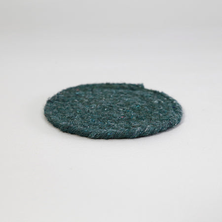 Mabelle Cotton Coasters / Set of 4 / Jade