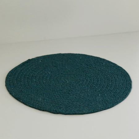 Mabelle Round Cotton Placemat / Jade