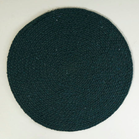 Mabelle Round Cotton Placemat / Jade