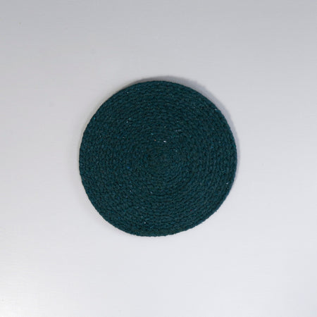 Mabelle Woven Cotton Trivet / Jade