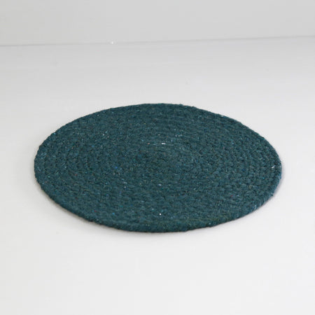 Mabelle Woven Cotton Trivet / Jade