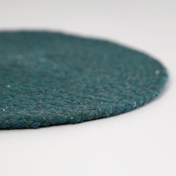 Mabelle Woven Cotton Trivet / Jade