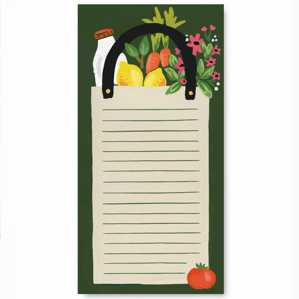 Magnetic Market List Notepad / Grocery Bag