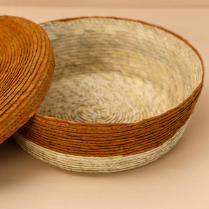 Makaua Palm Leaf Lidded Tortilla Basket / Trigo