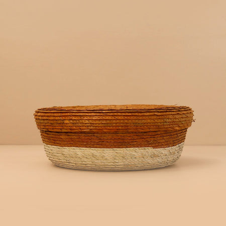 Makaua Palm Leaf Lidded Tortilla Basket / Trigo